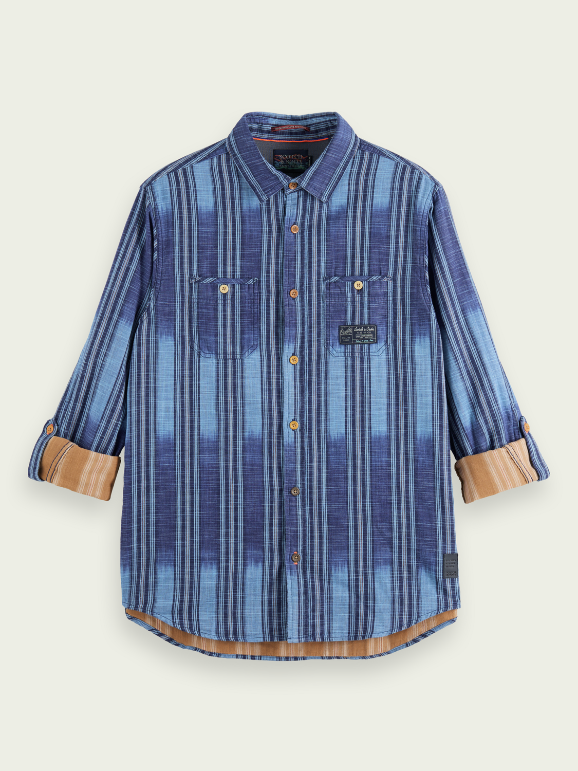 Regular Fit Cotton Shirt | Scotch And Soda Outlet
