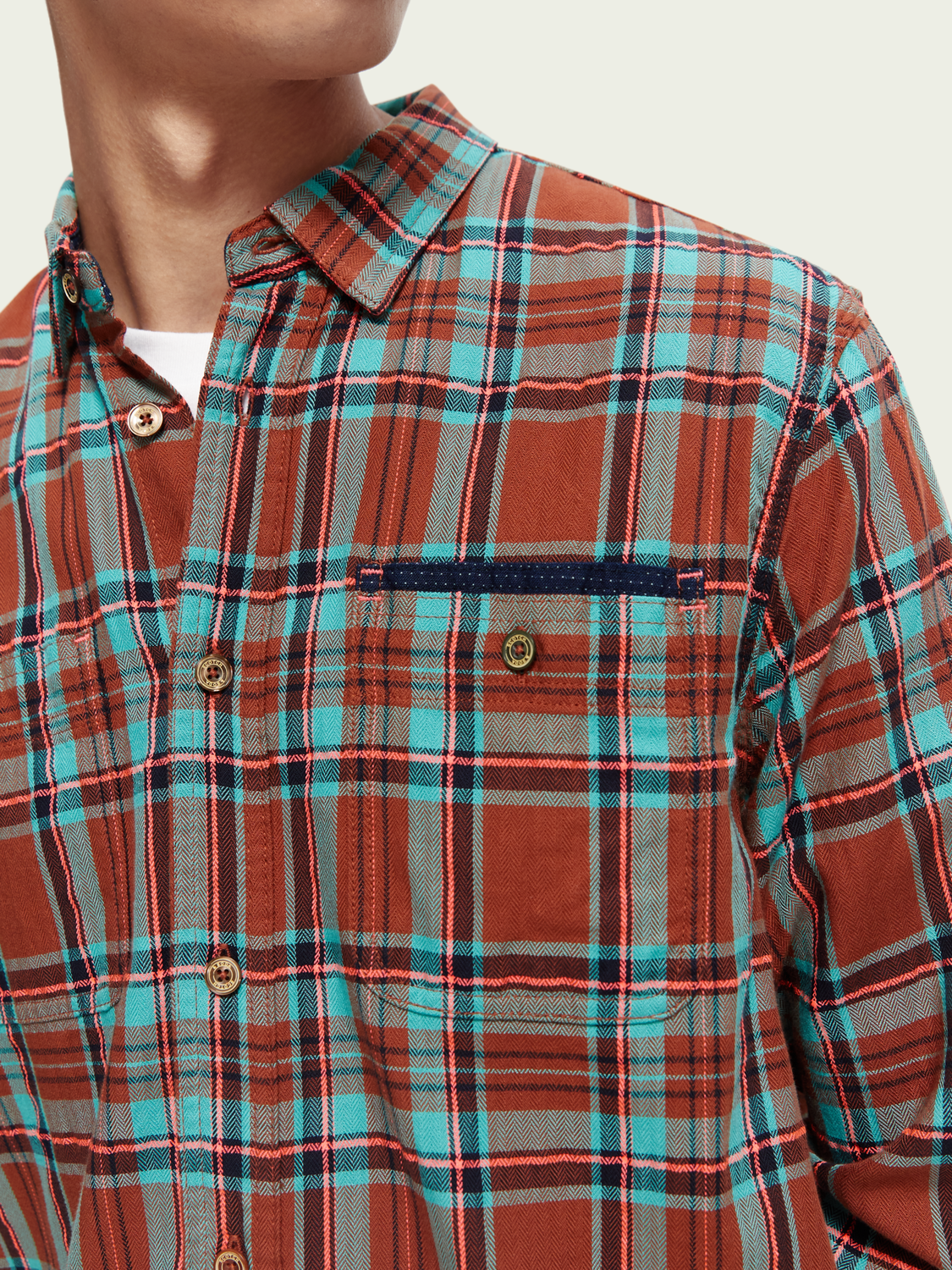 Regular-Fit Checked Flannel Shirt | Scotch And Soda Outlet