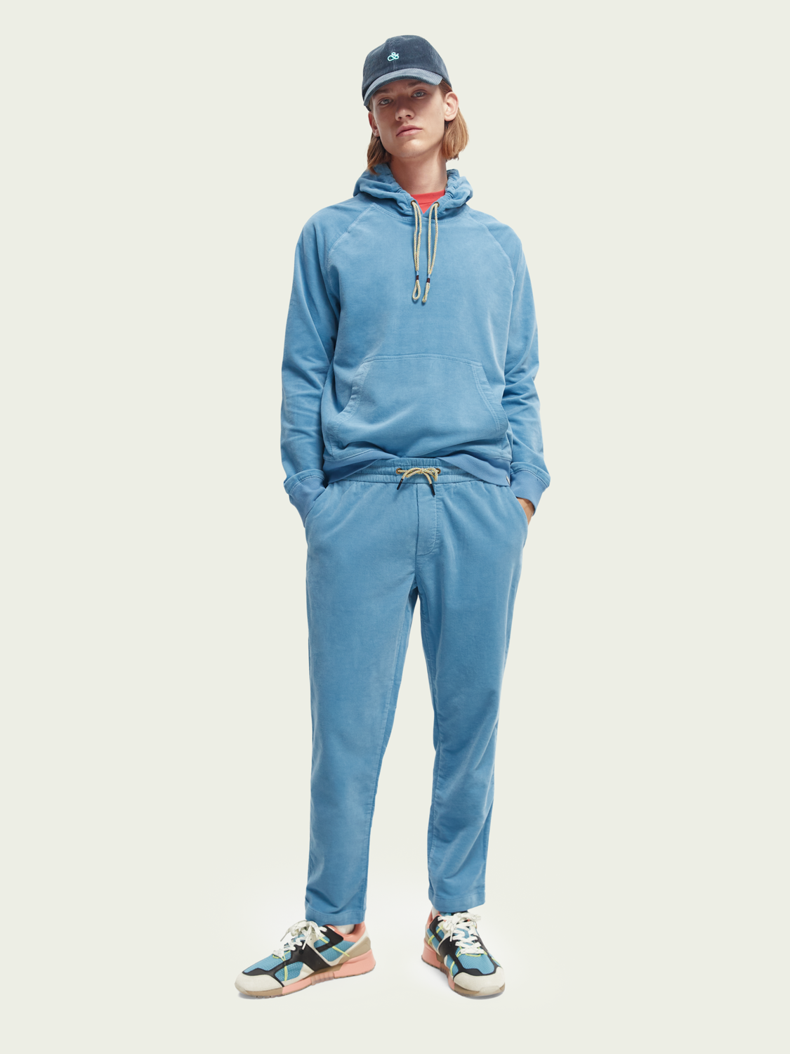 Organic Cotton Corduroy Hoodie | Scotch And Soda Outlet