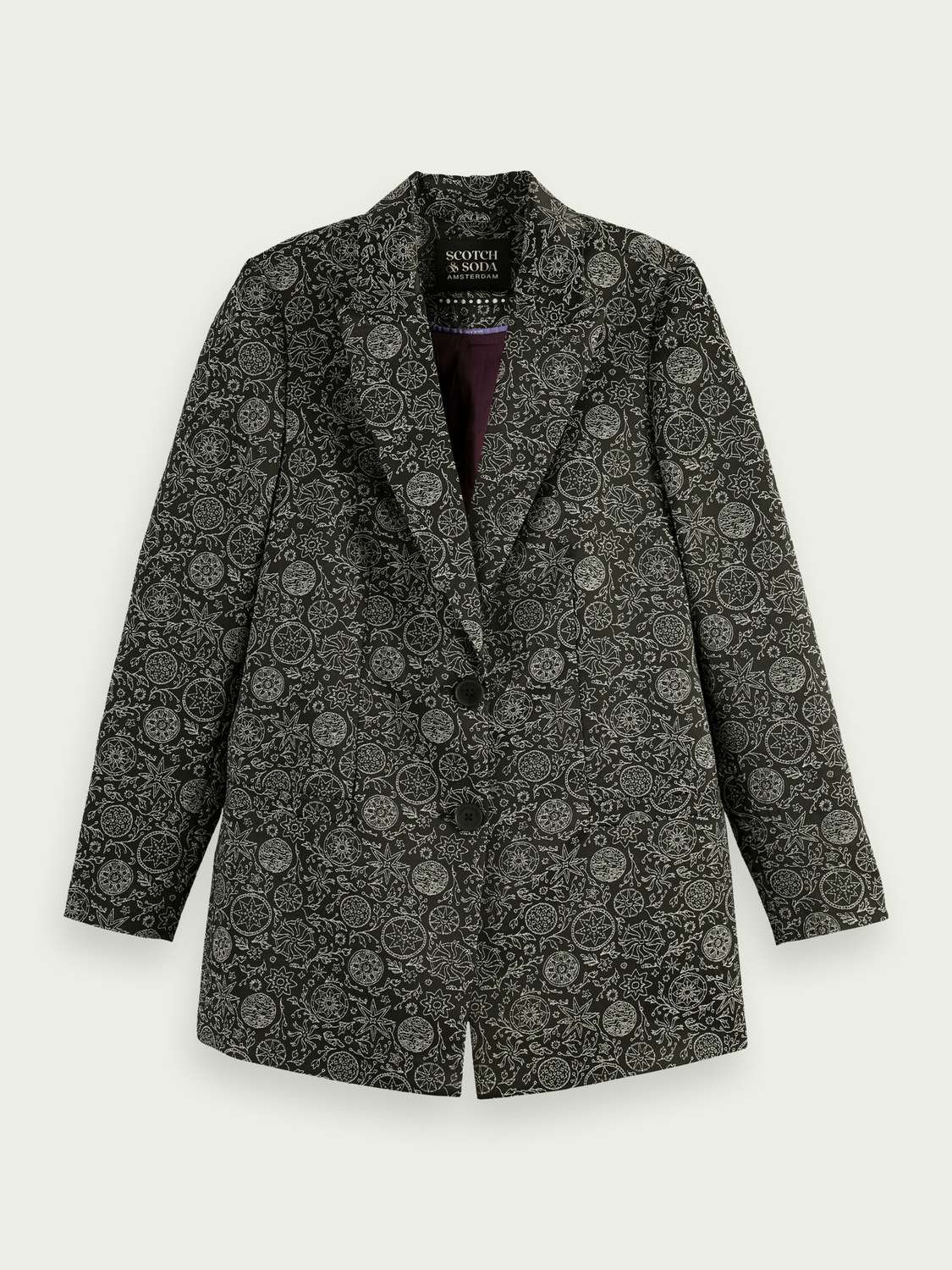Relaxed-Fit Jacquard Blazer | scotch & soda outlet