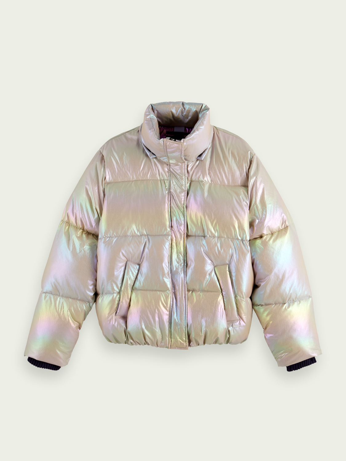 Water-Repellent Puffer Jacket With Removable Hood | scotch & soda outlet