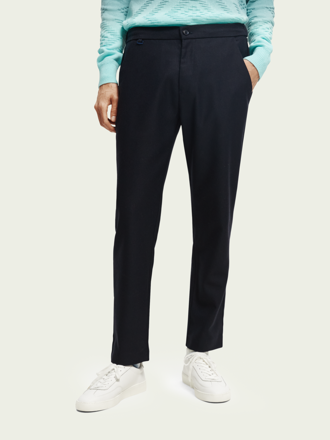 Wool-Blended Dress Trousers | Scotch And Soda Outlet