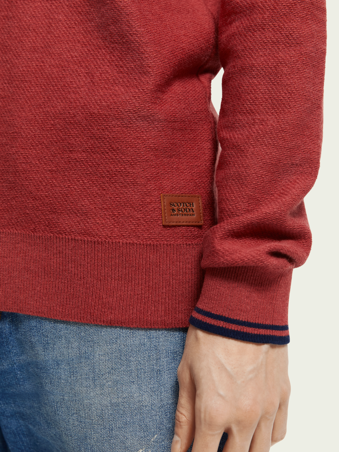 Structured Crewneck Sweater | Scotch And Soda Outlet