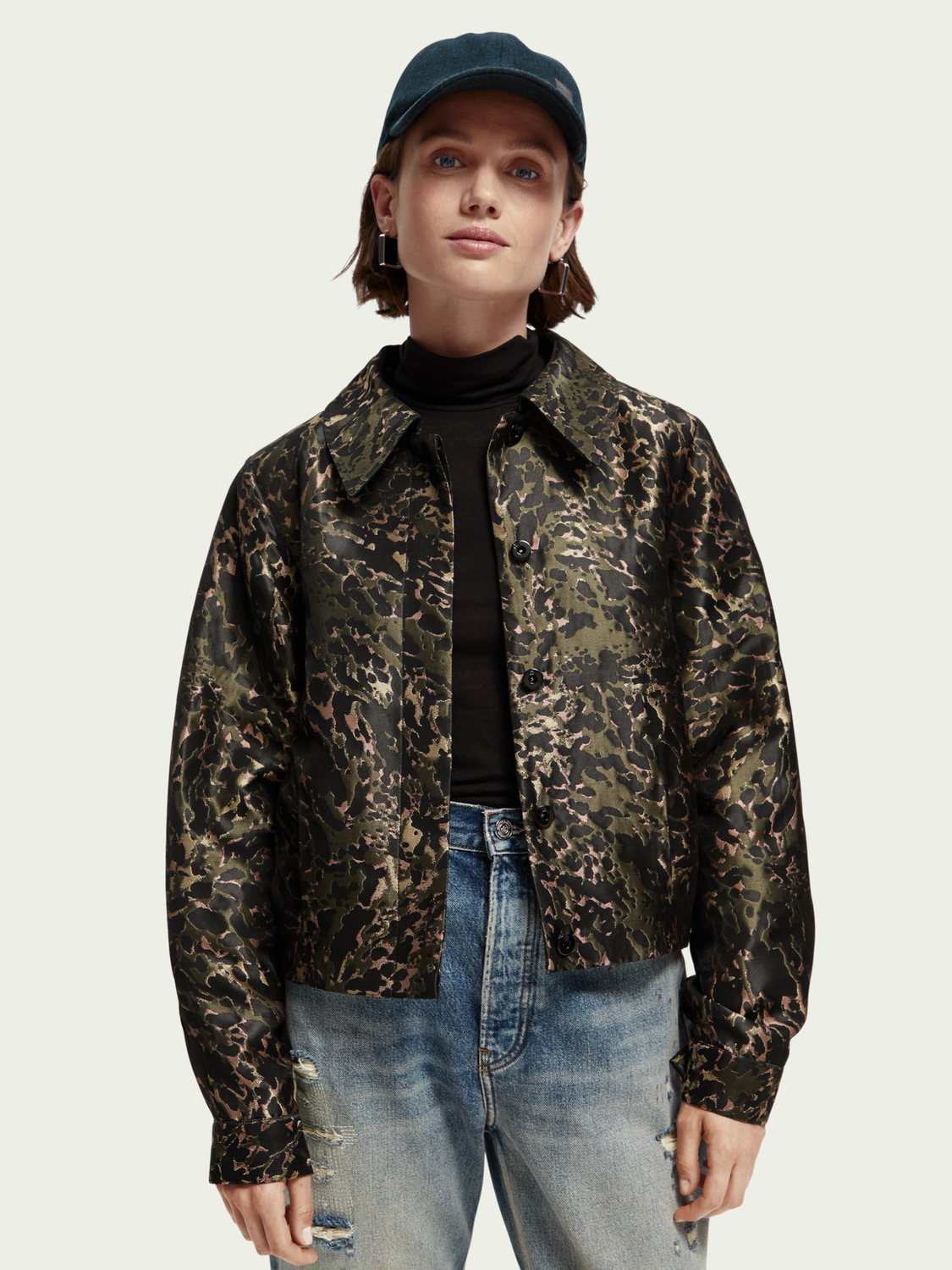 Animal Jacquard Jacket | scotch & soda outlet