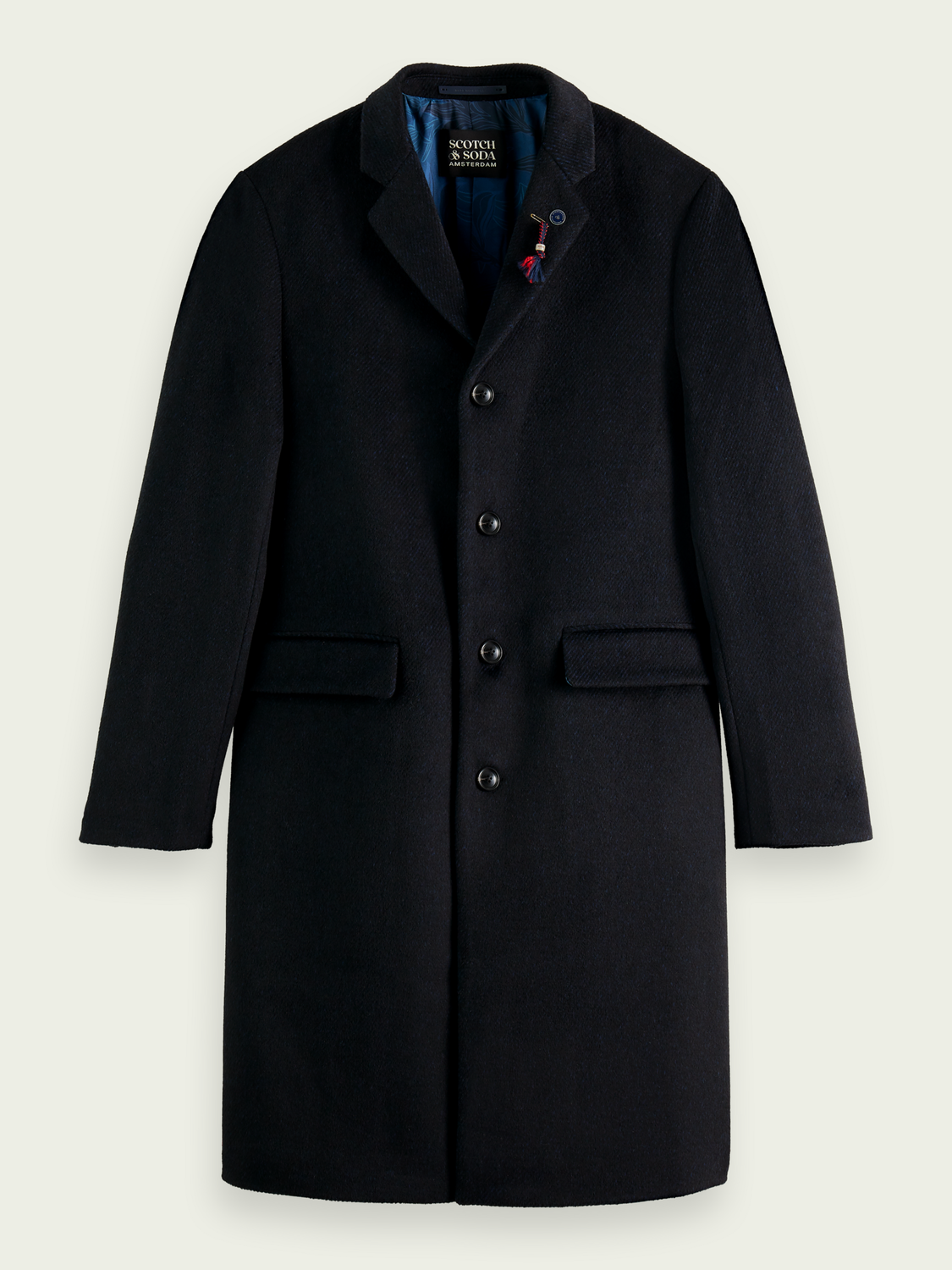 Classic Wool-Blend Overcoat | Scotch And Soda Outlet
