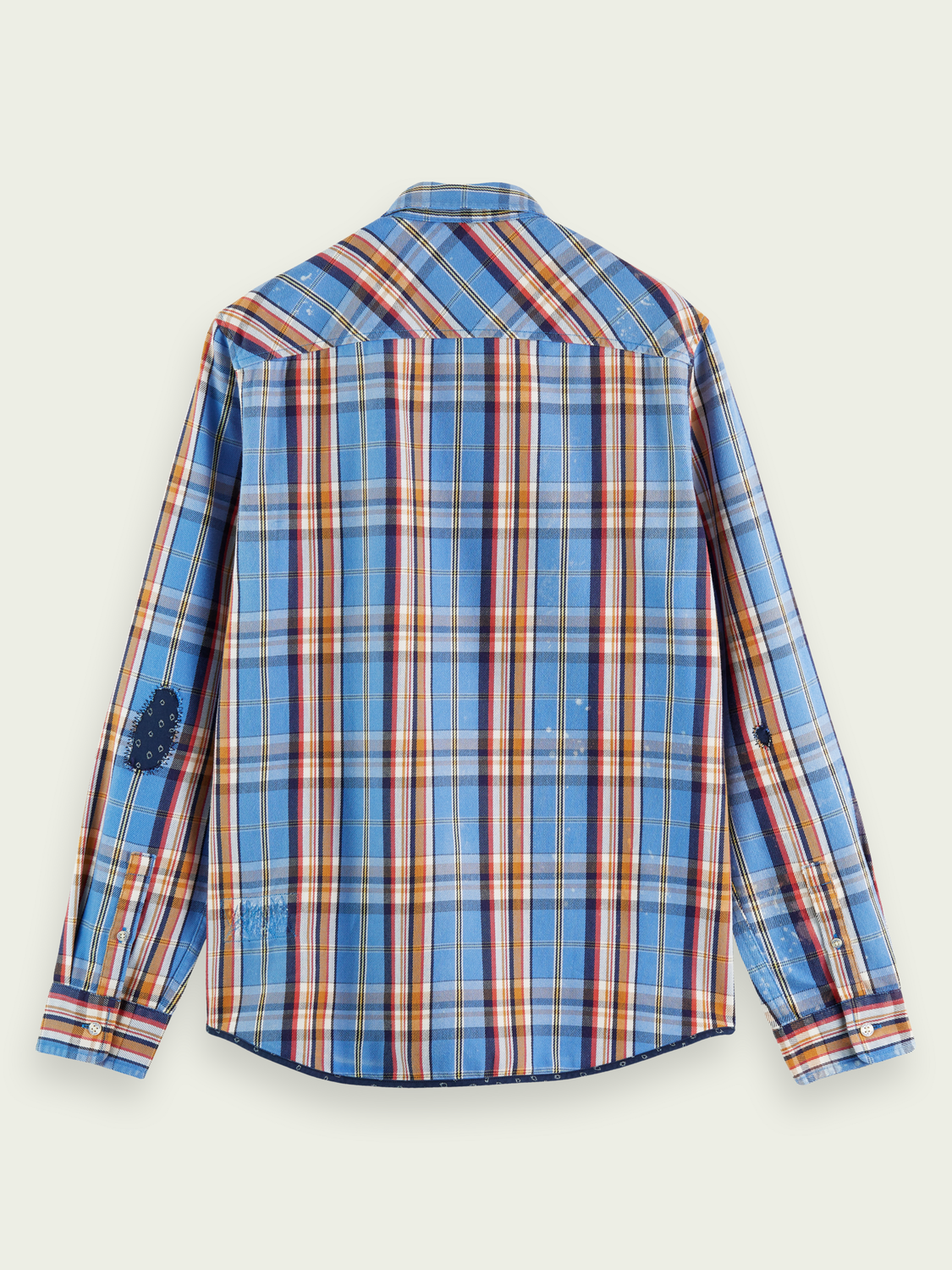 Distressed Regular-Fit Flannel Checked Shirt | Scotch And Soda Outlet