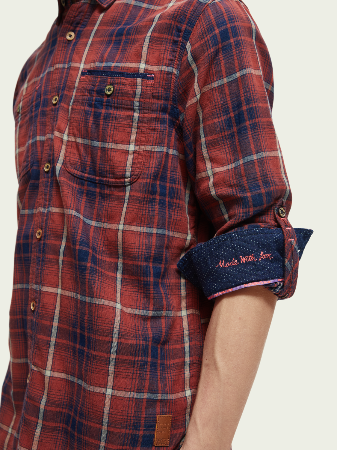 Regular-Fit Checked Flannel Shirt | Scotch And Soda Outlet