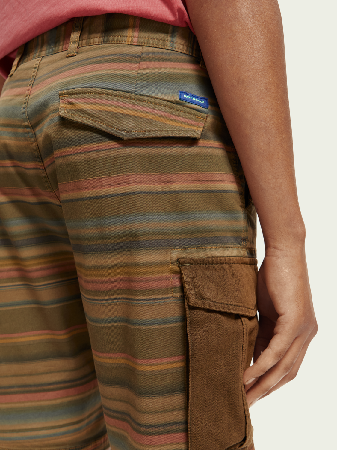 Relaxed-Fit Garment-Dyed Cargo Shorts | Scotch And Soda Outlet