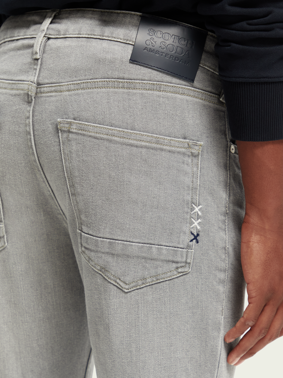 The Skim Super-Slim Fit Grey Toned Jeans | Scotch And Soda Outlet