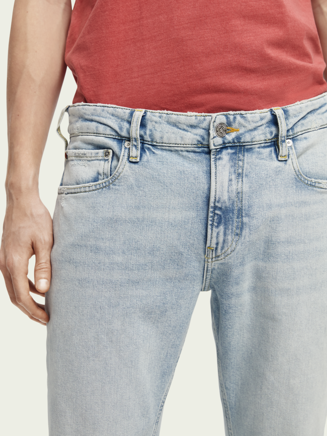 The Skim Super-Slim Fit Jeans - Blue Splash | Scotch And Soda Outlet