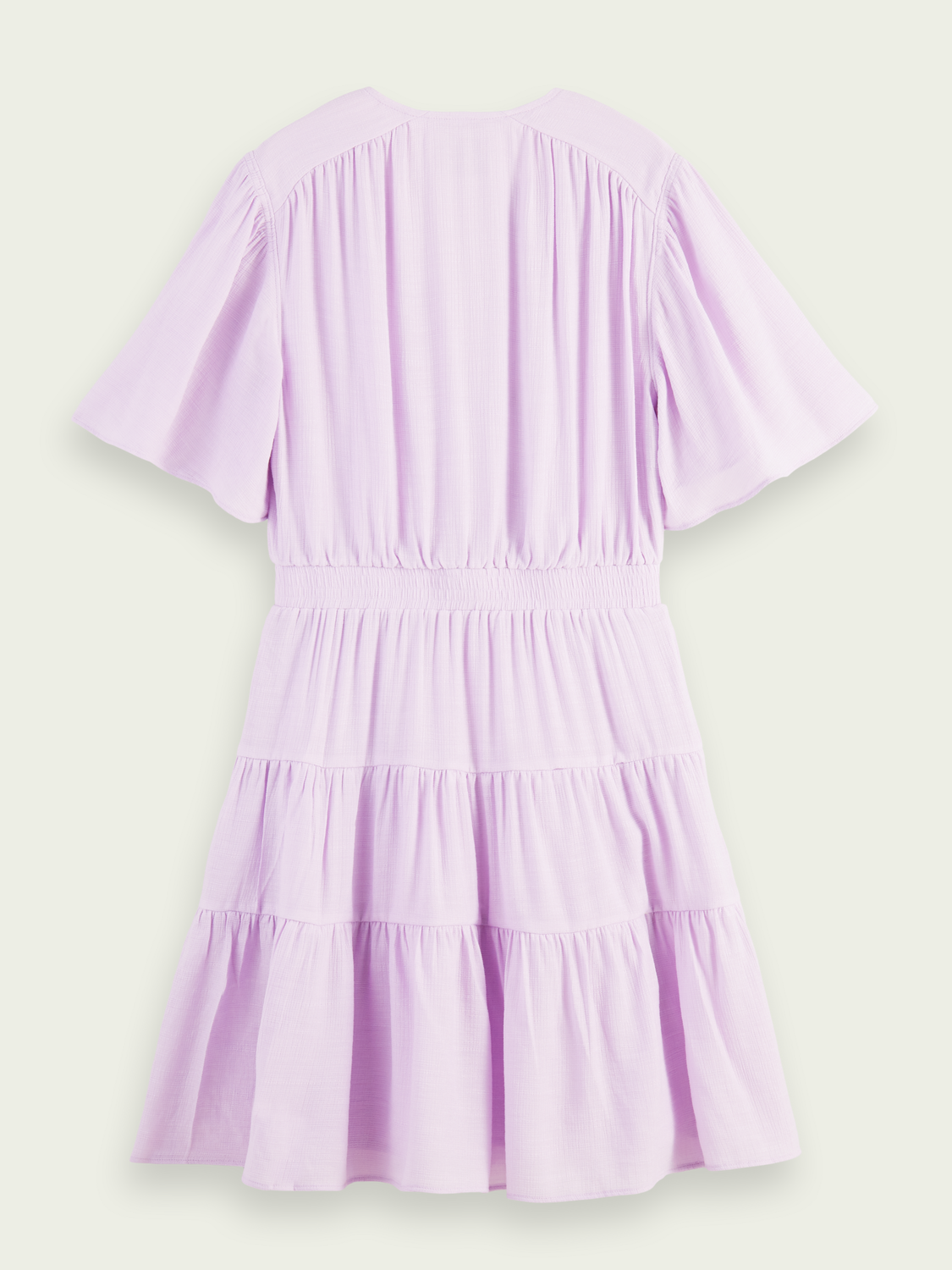Panelled Gathering Midi-Dress | scotch & soda outlet
