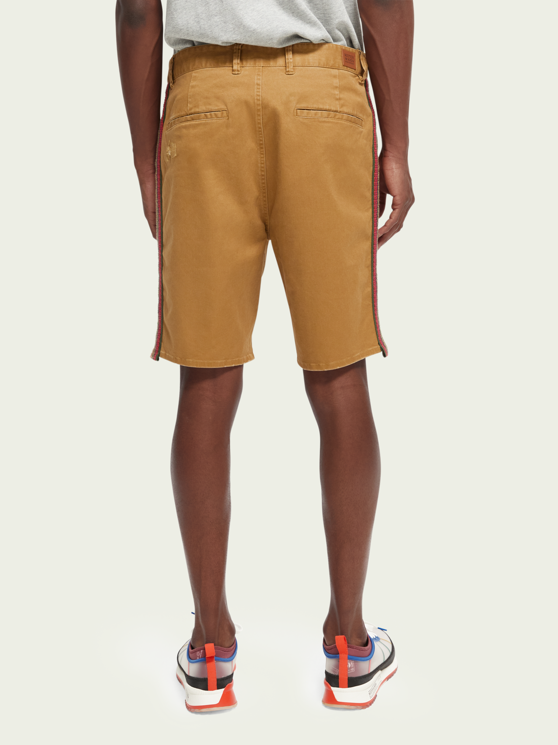 Relaxed-Fit Organic Cotton Shorts With Tape Detail | Scotch And Soda Outlet
