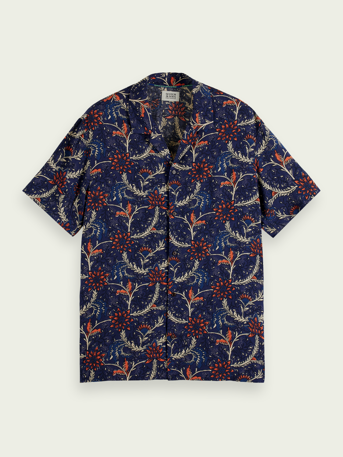 Printed Camp Shirt | Scotch And Soda Outlet