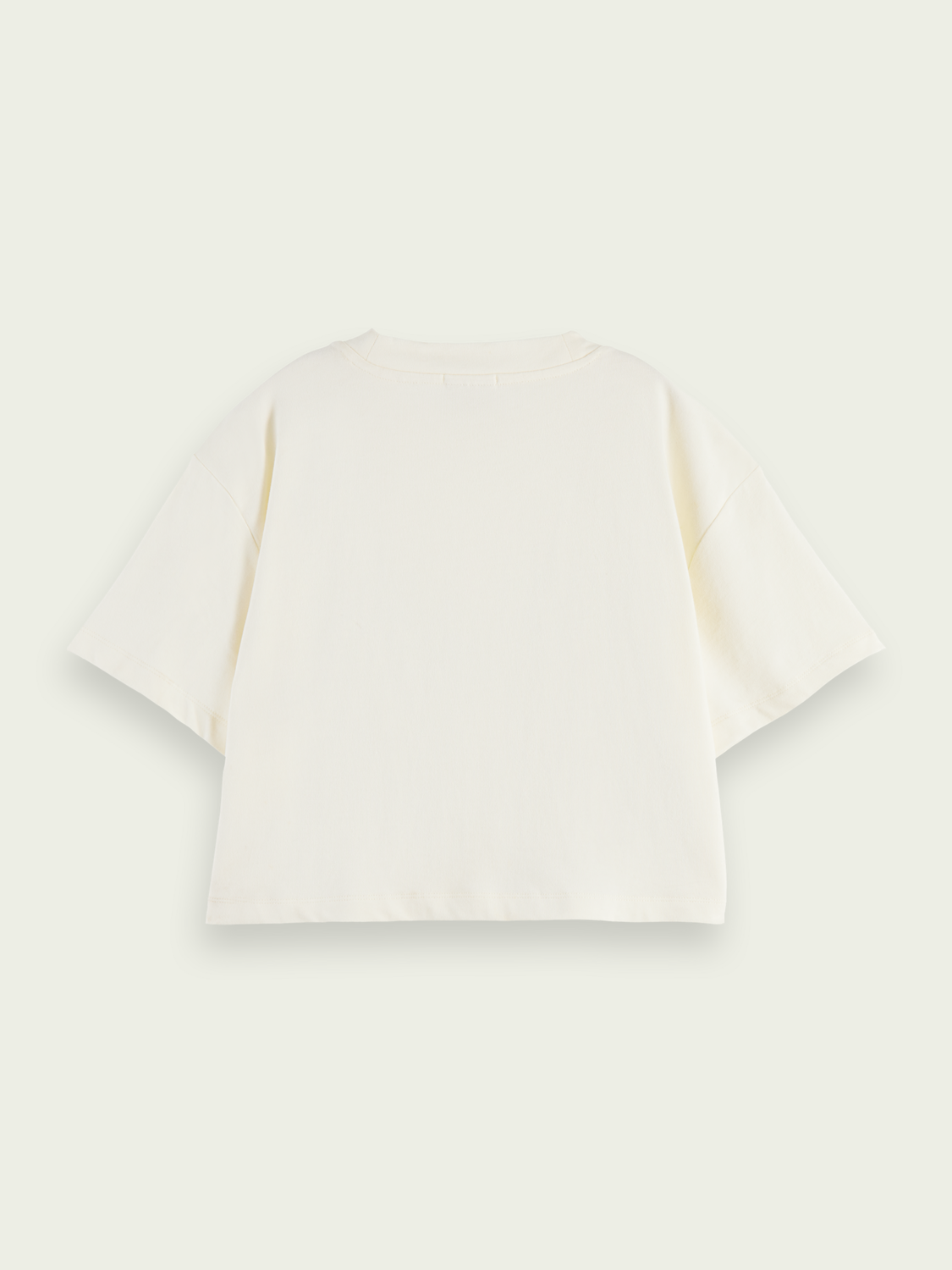 Cropped Loose Fit Graphic T-Shirt | scotch & soda outlet