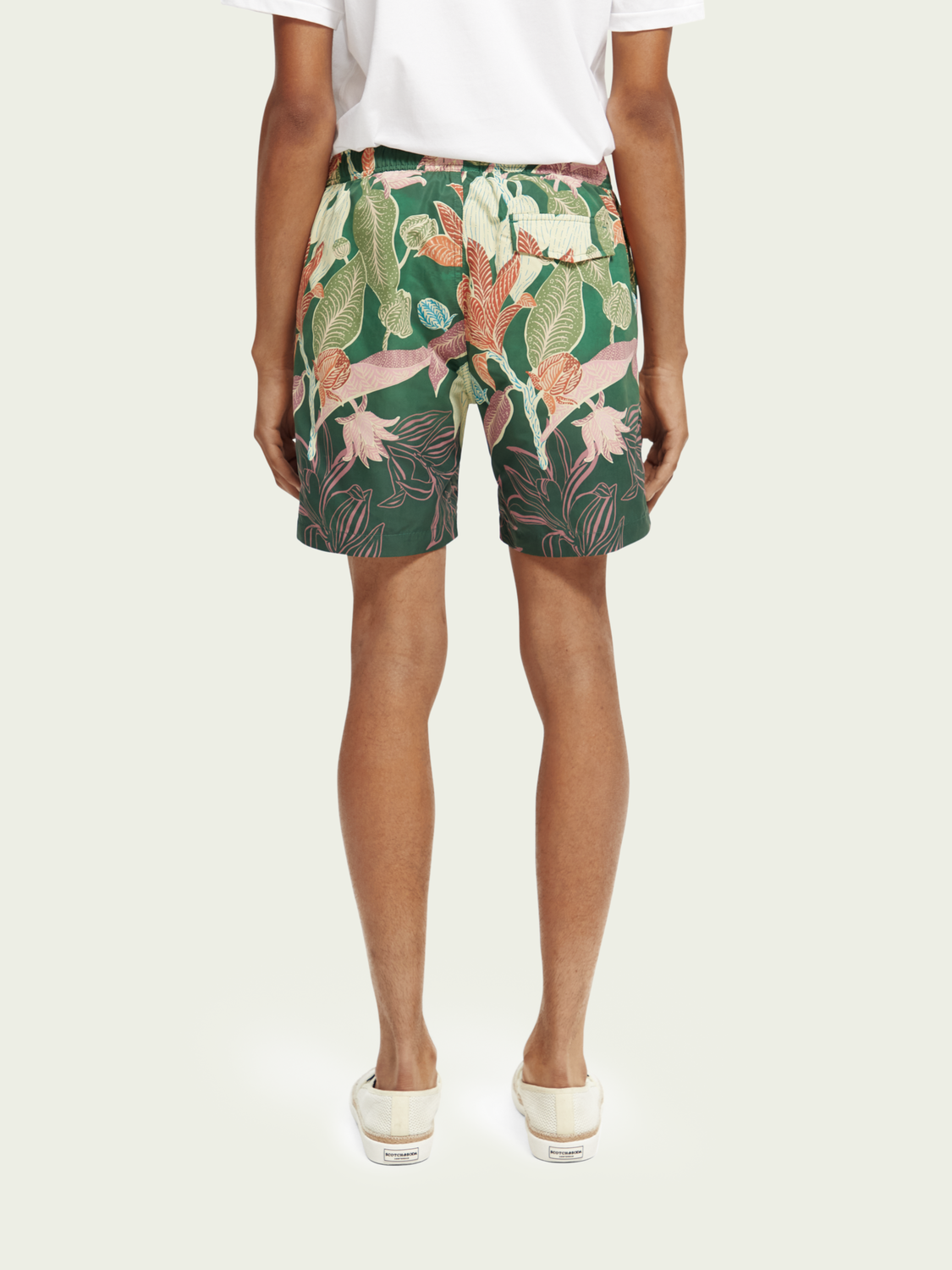 Mid-Length Printed Swim Short | Scotch And Soda Outlet