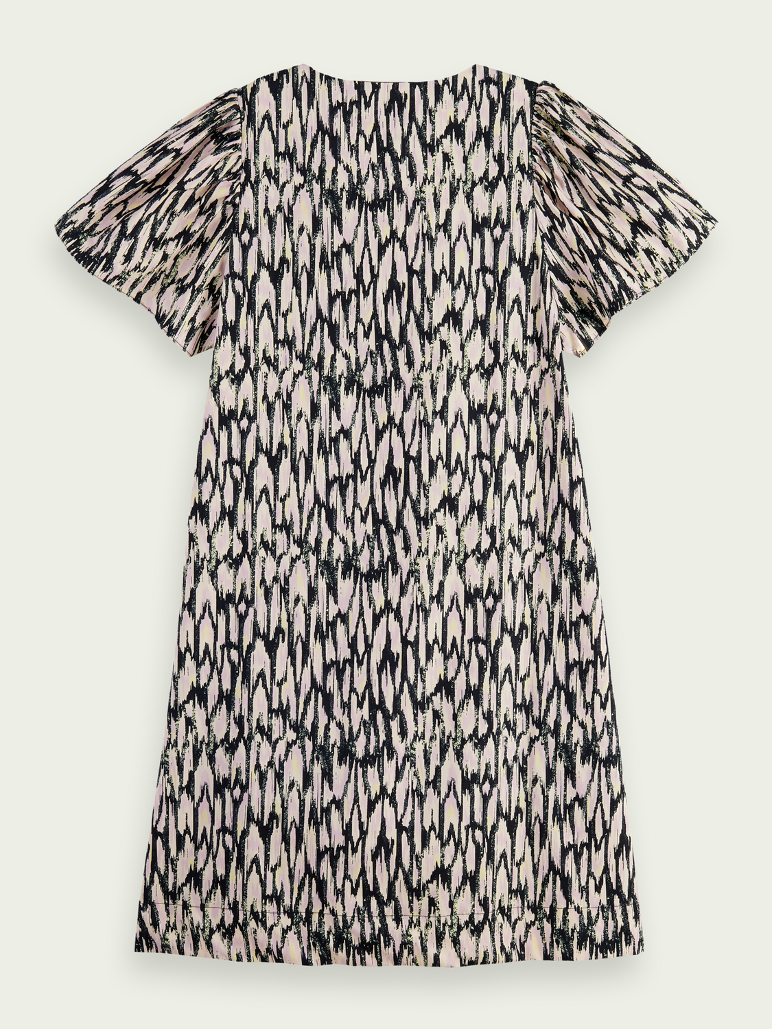 Organic Short Sleeved V-Neck Shift Dress | scotch & soda outlet