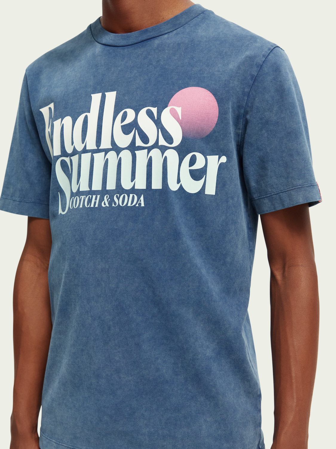 Regular Fit Garment-Dyed Artwork T-Shirt | Scotch And Soda Outlet