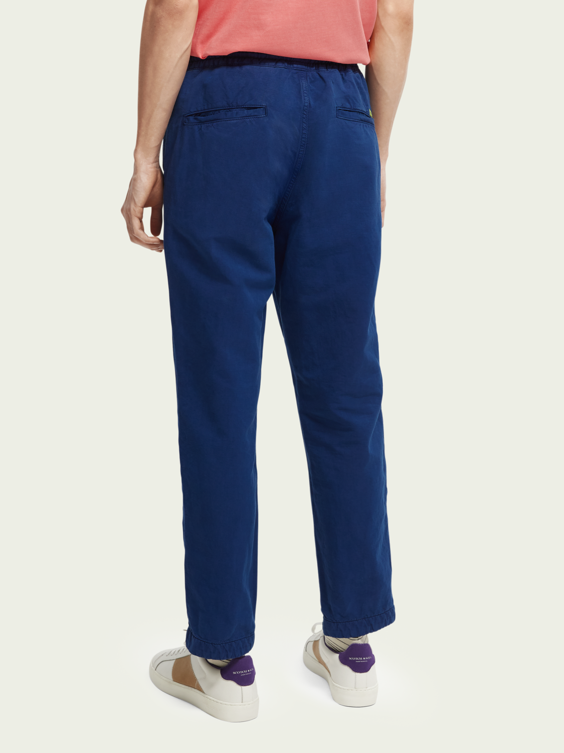 Fave Regular Tapered Fit Linen Blended Garment-Dyed Jogger | Scotch And Soda Outlet