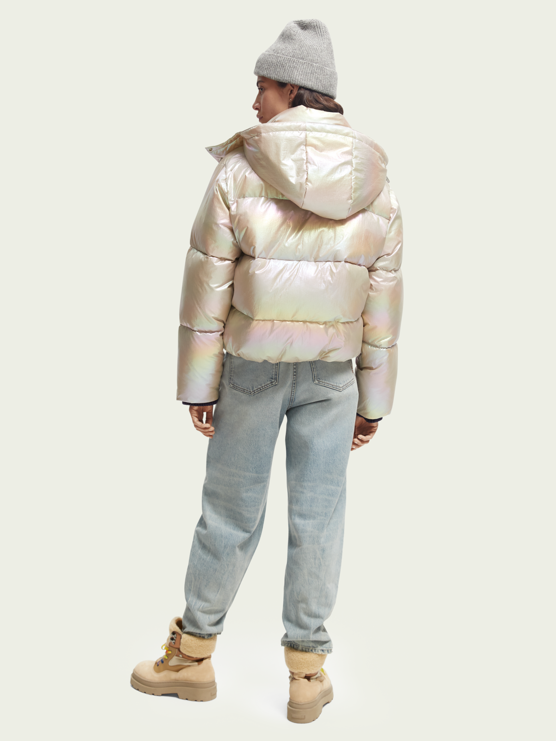 Water-Repellent Puffer Jacket With Removable Hood | scotch & soda outlet