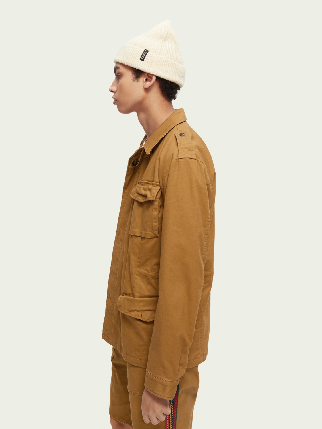 Contrast-Trimmed Army Jacket | Scotch And Soda Outlet