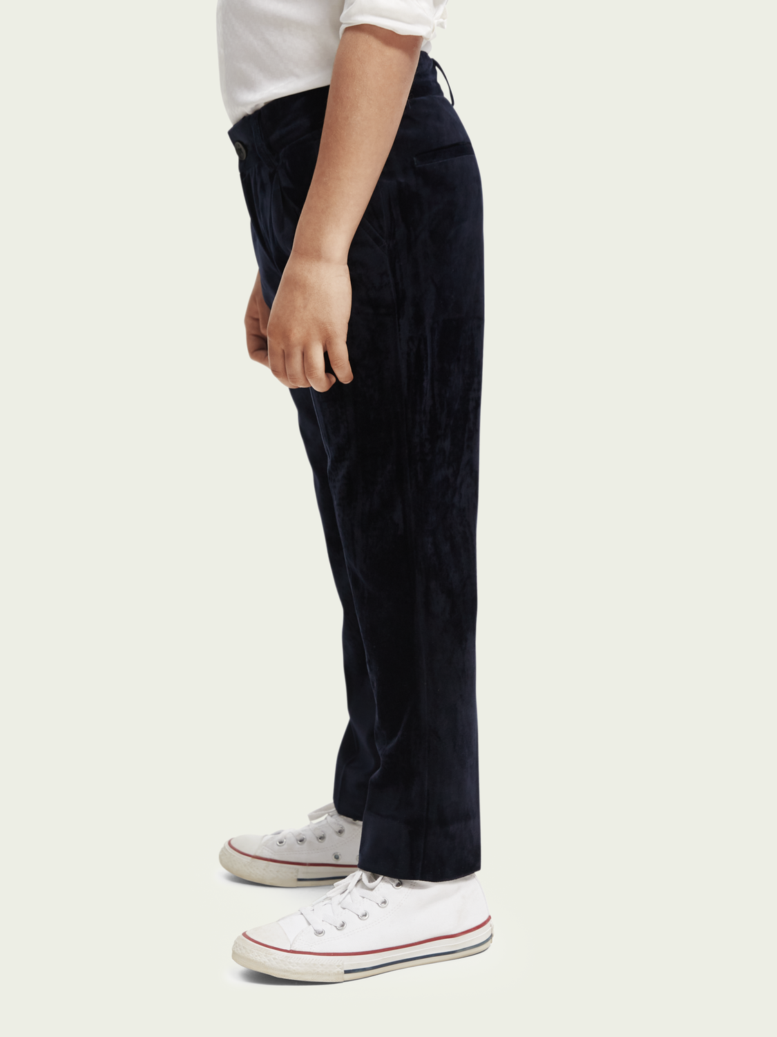 Regular Slim Fit Velvet Pant