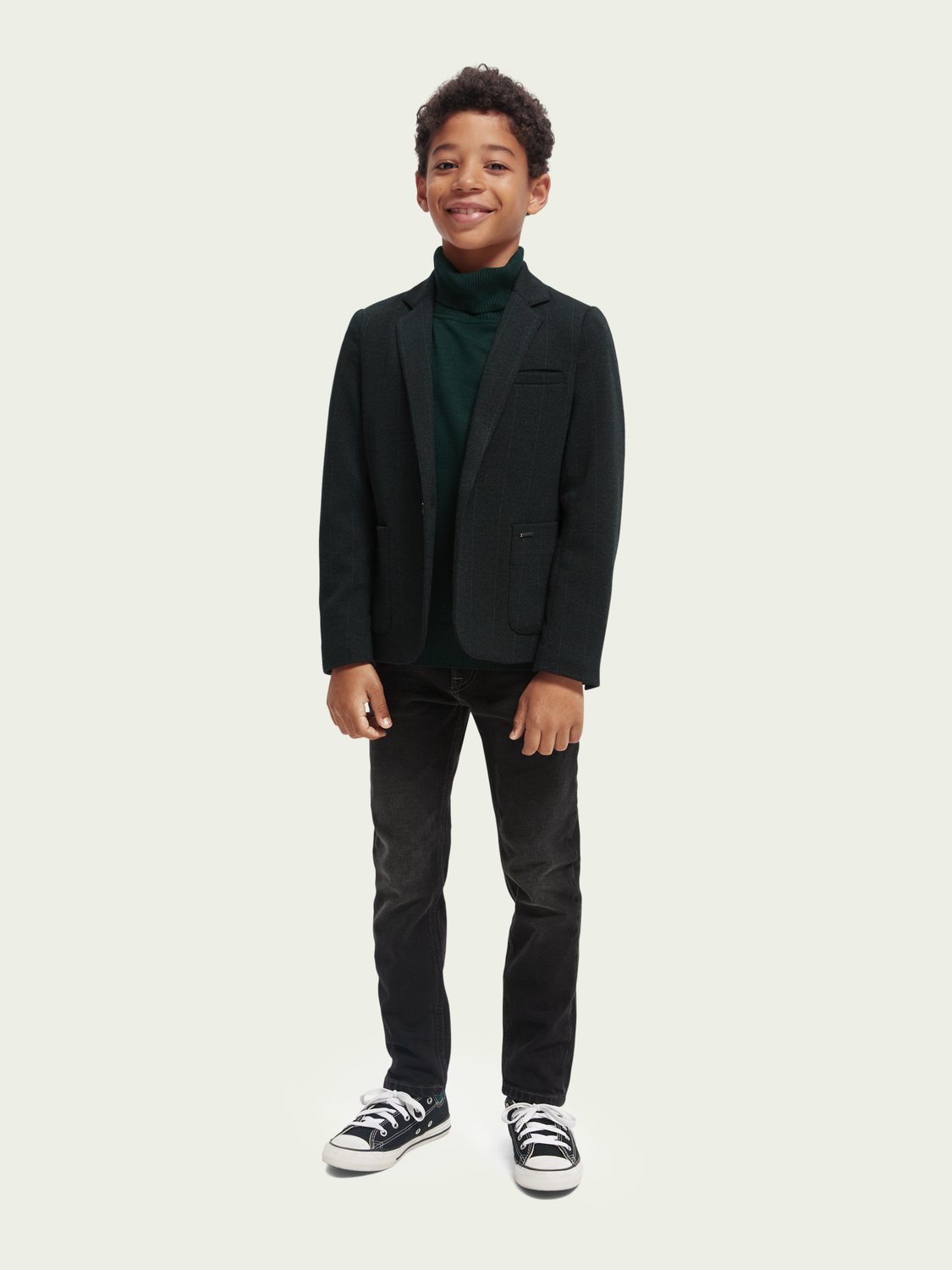 Knit Single-Breasted Blazer