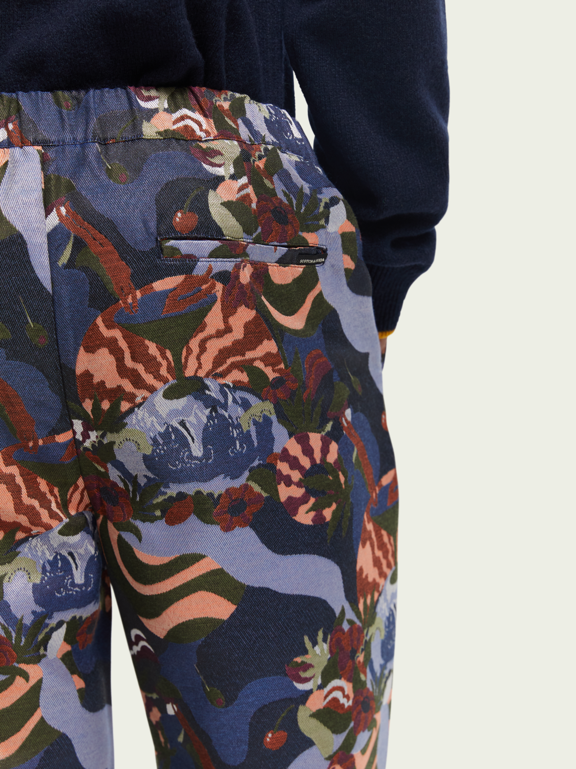 Fave Regular Tapered-Fit Jacquard Jogger | Scotch And Soda Outlet