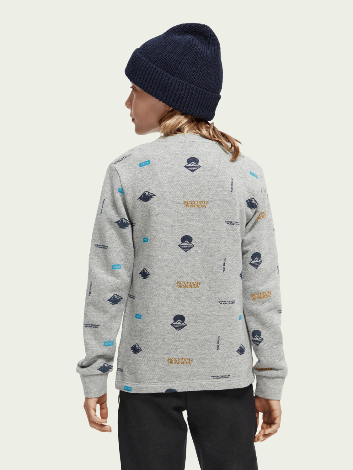 Long-Sleeved Printed Organic Cotton T-Shirt