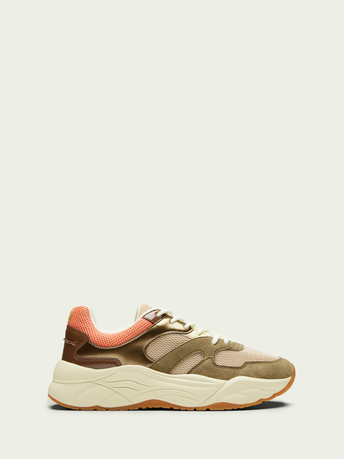 Celest Suede & Mesh Sneaker | scotch & soda outlet