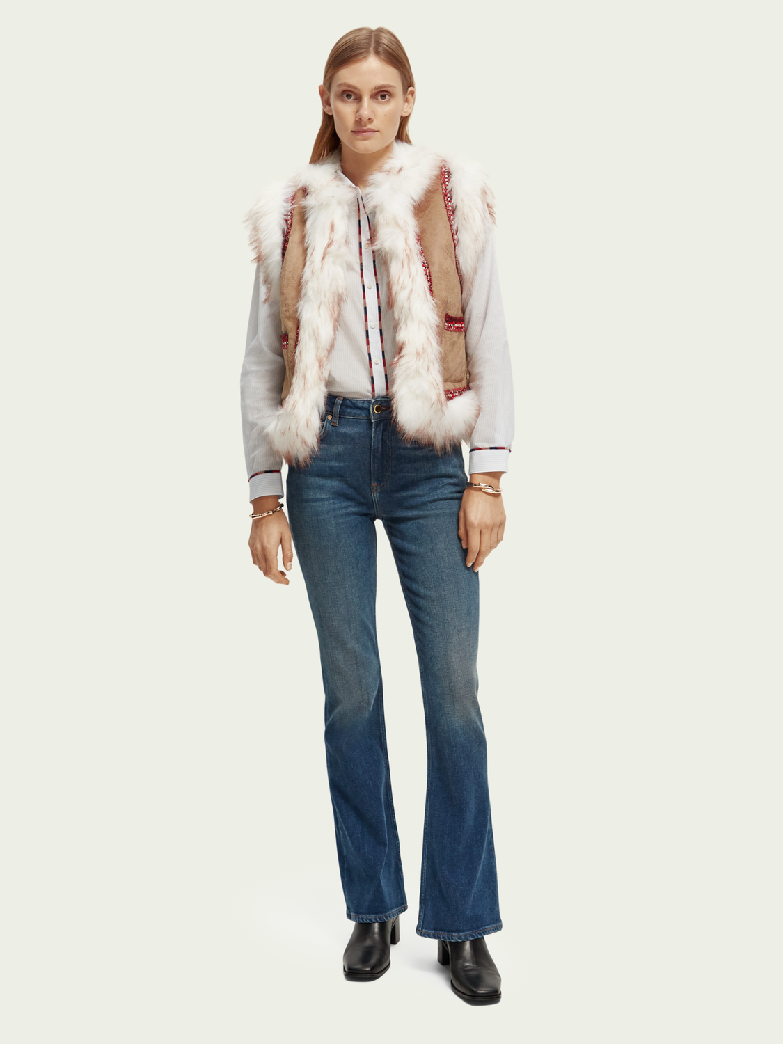 Shearling Gilet | scotch & soda outlet