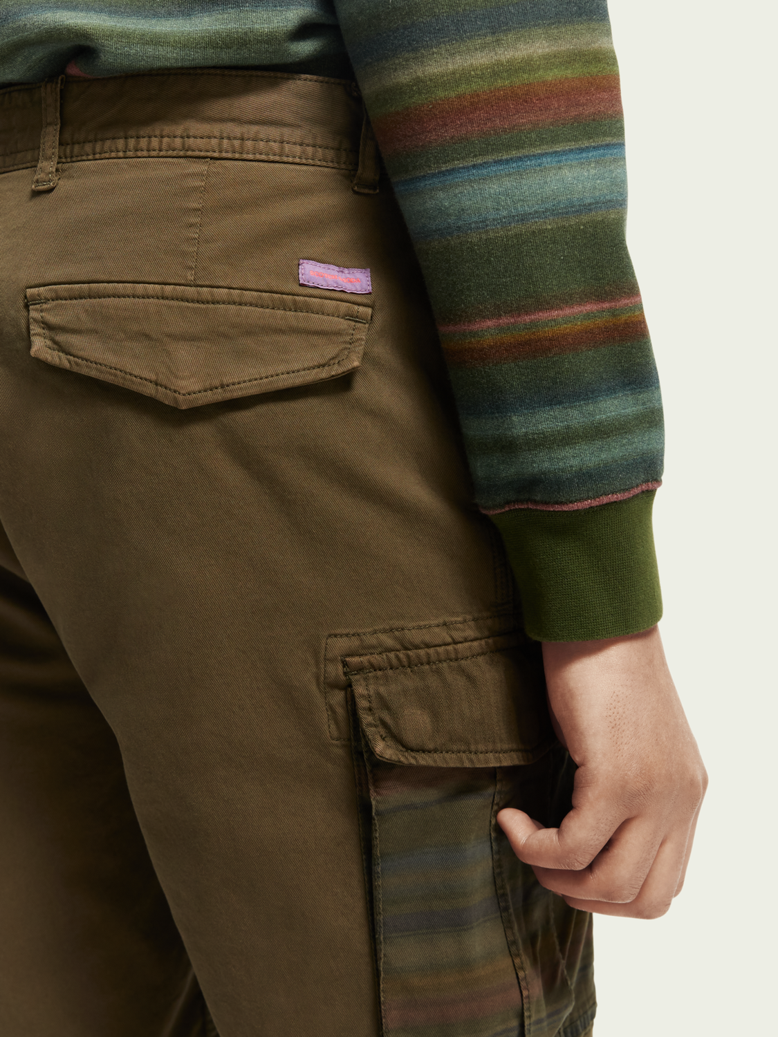 Relaxed-Fit Garment-Dyed Cargo Shorts | Scotch And Soda Outlet