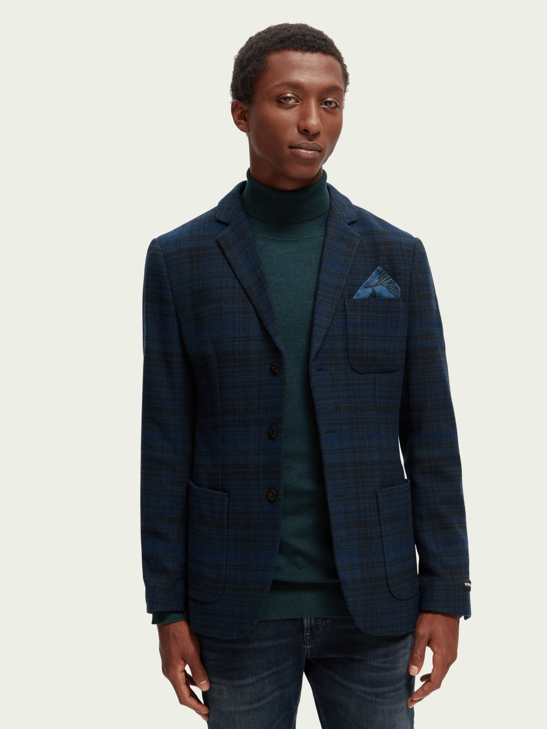 Wool-Blended Single-Breasted Blazer | Scotch And Soda Outlet