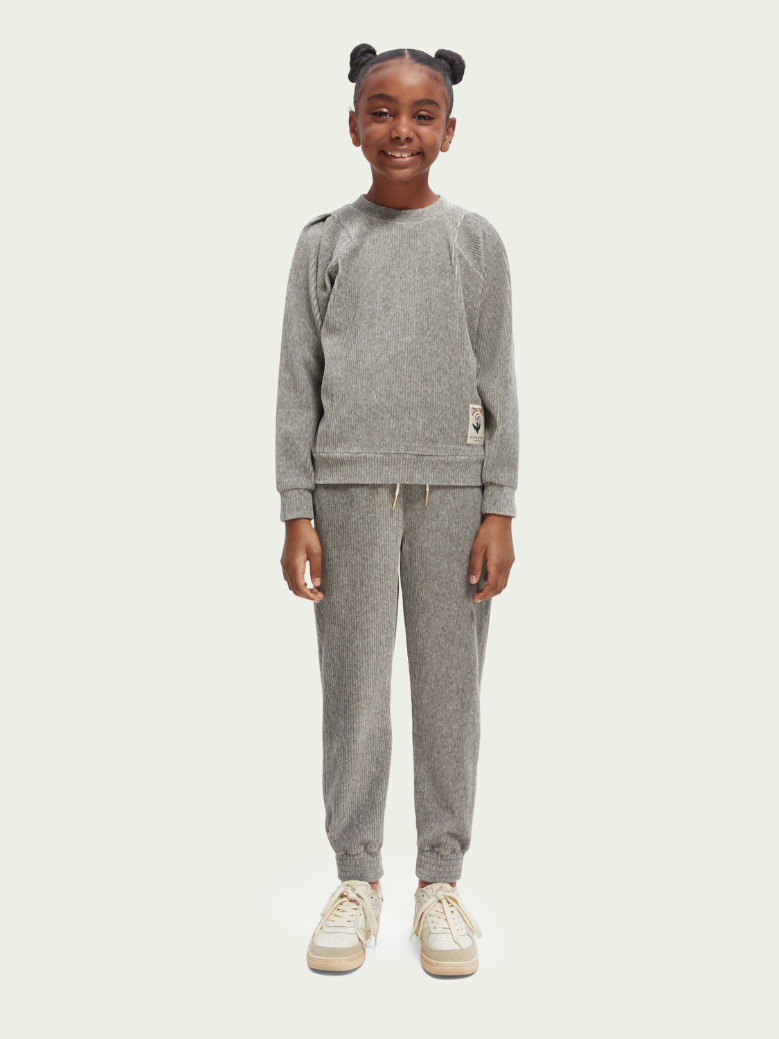 Scotch Soda Outlet | Relaxed Fit Corduroy Balloon Sleeve Sweatshirt