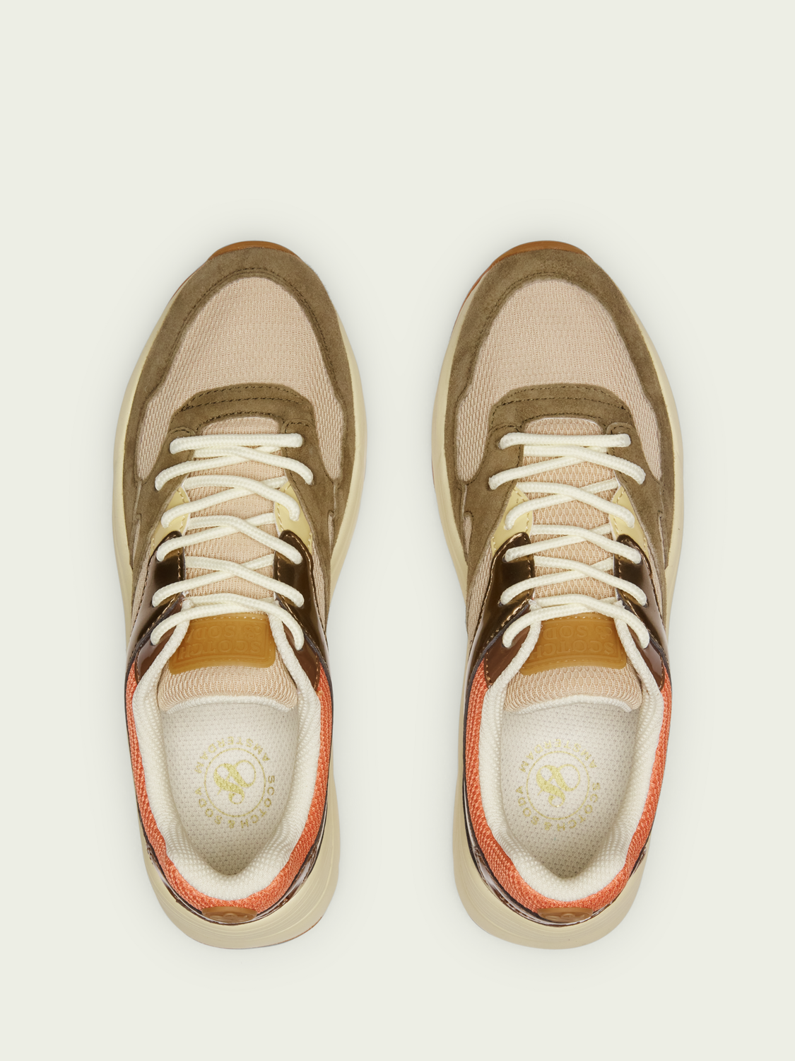 Celest Suede & Mesh Sneaker | scotch & soda outlet