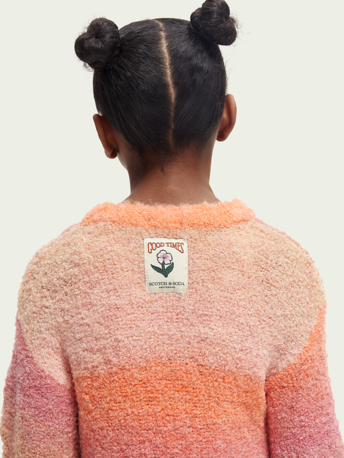 Relaxed Fit Multi-Coloured Fuzzy Sweater