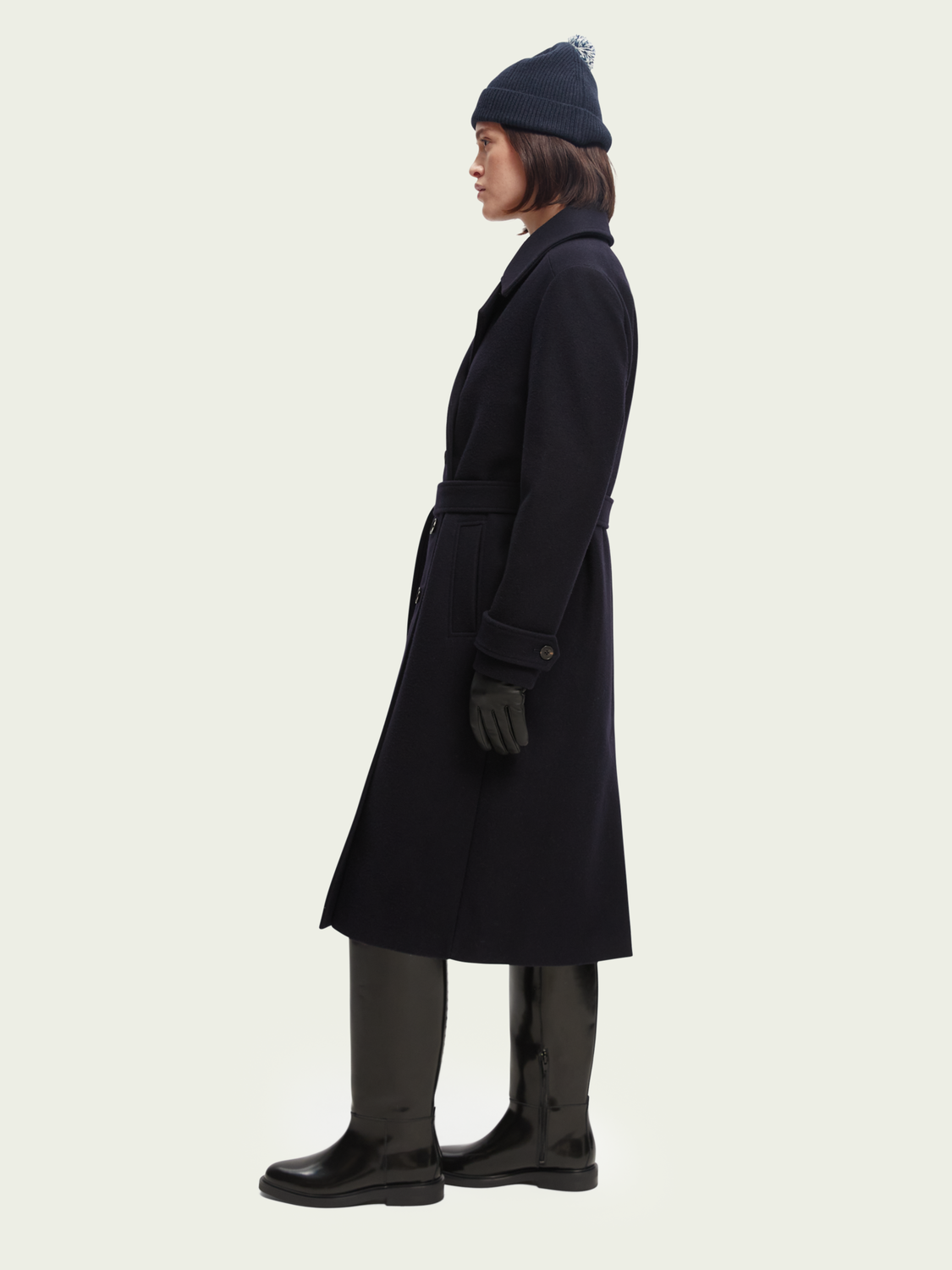 Wool-Blended Double-Breasted Trench Coat | scotch & soda outlet