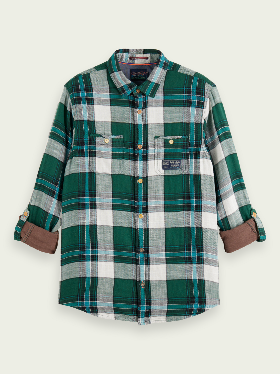 Regular-Fit Checked Cotton Shirt | Scotch And Soda Outlet