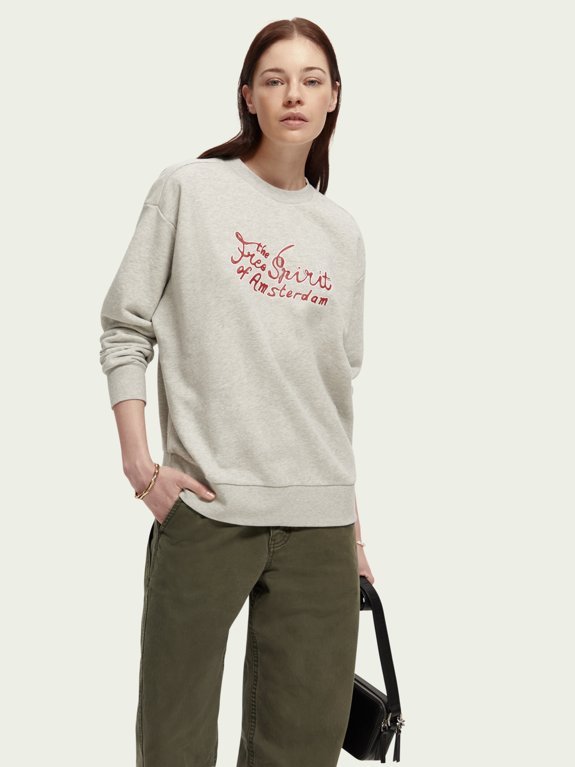 Loose Fit Artwork Crewneck Sweatshirt | scotch & soda outlet
