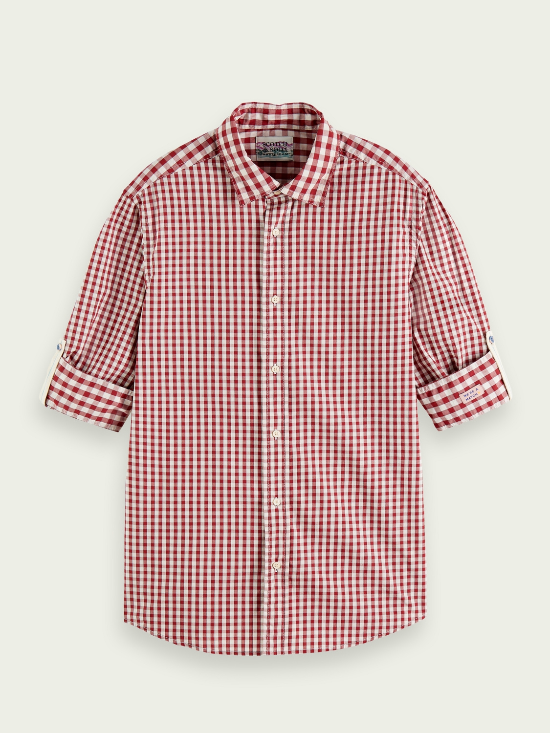 Bb-Checked Organic Cotton Shirt | Scotch And Soda Outlet