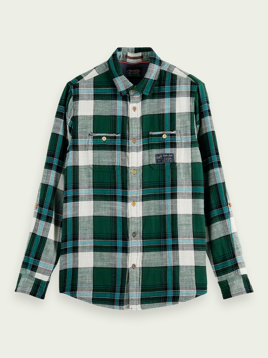Regular-Fit Checked Cotton Shirt | Scotch And Soda Outlet