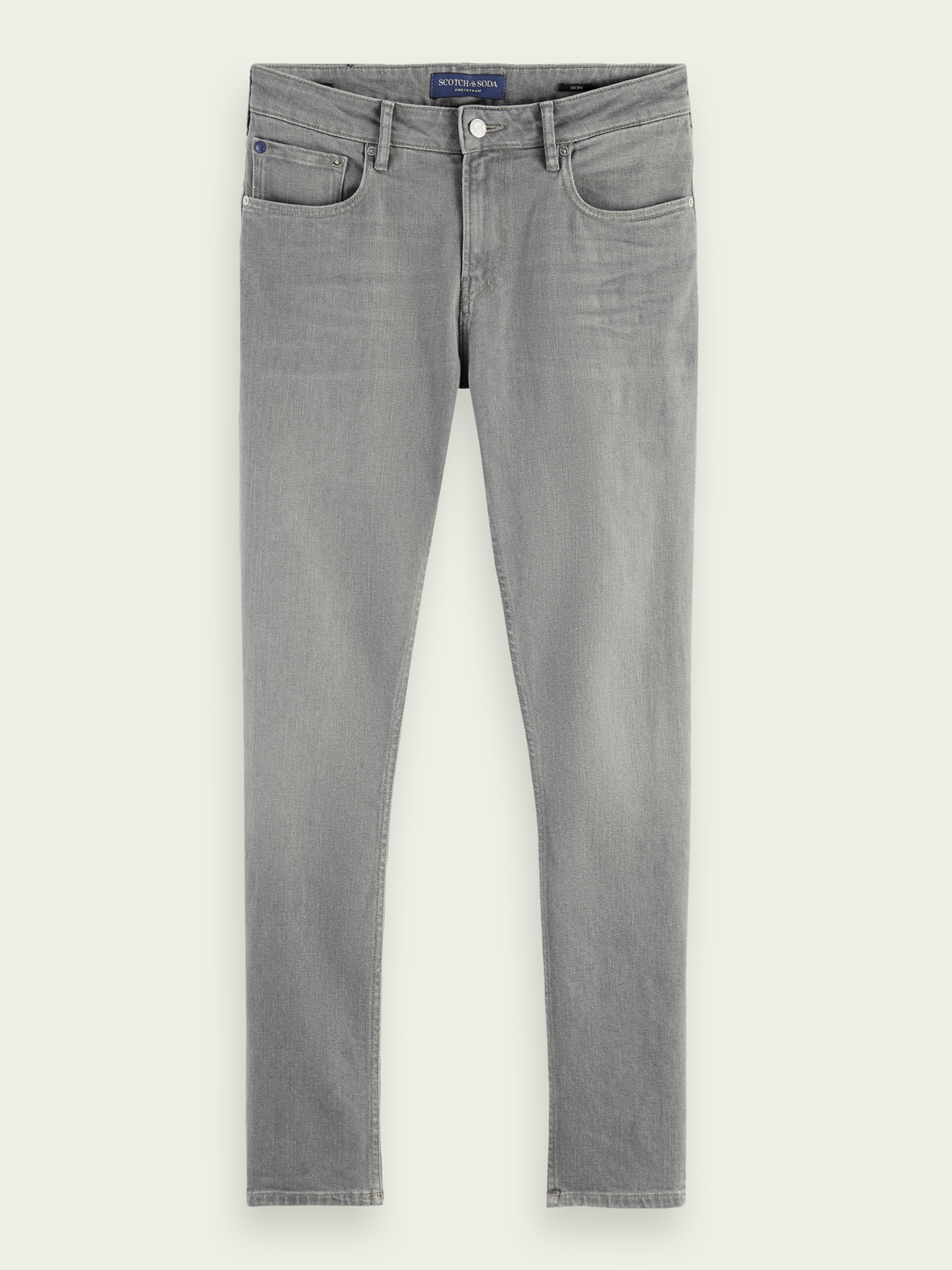 The Skim Super-Slim Fit Grey Toned Jeans | Scotch And Soda Outlet