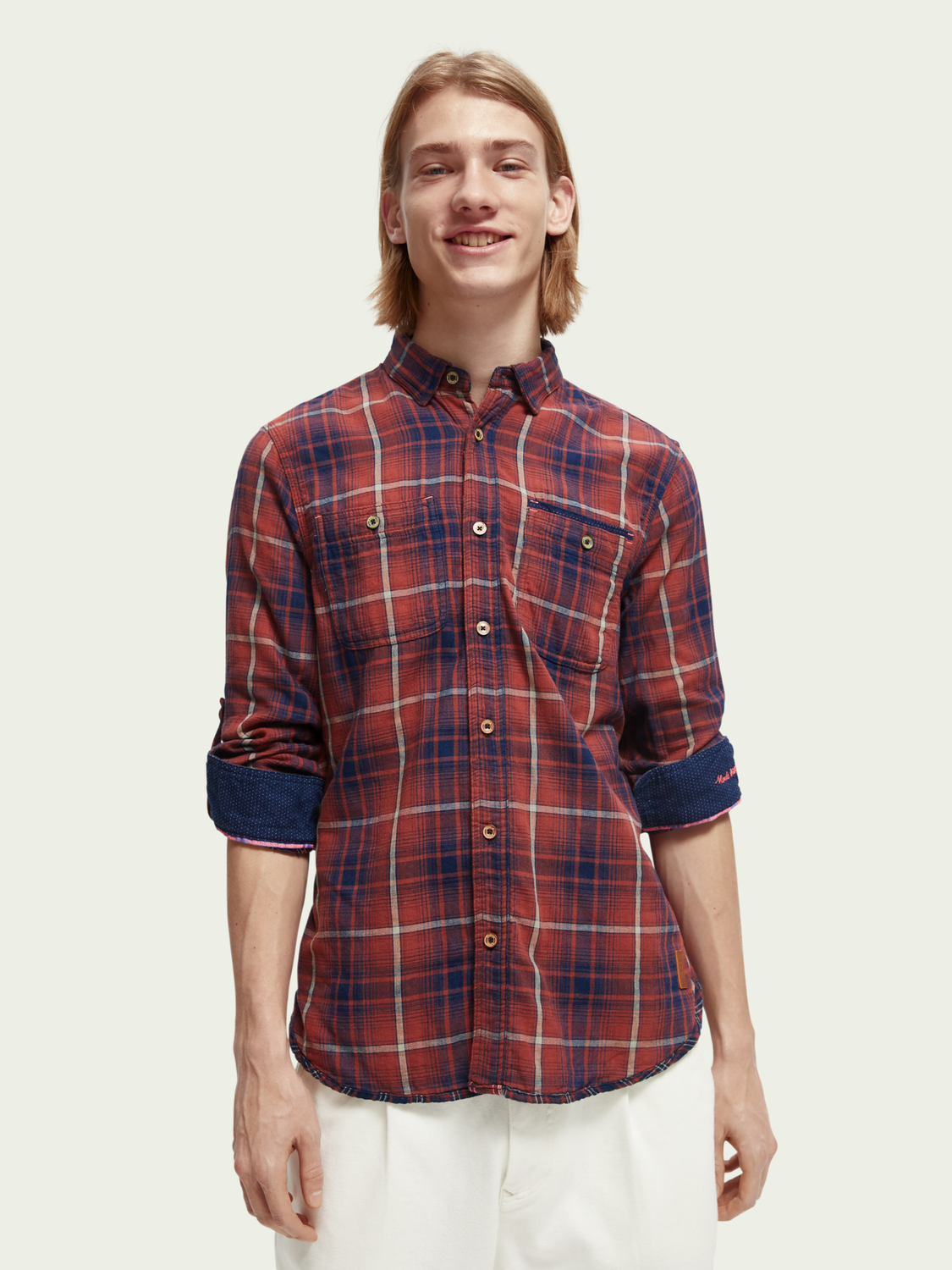 Regular-Fit Checked Flannel Shirt | Scotch And Soda Outlet