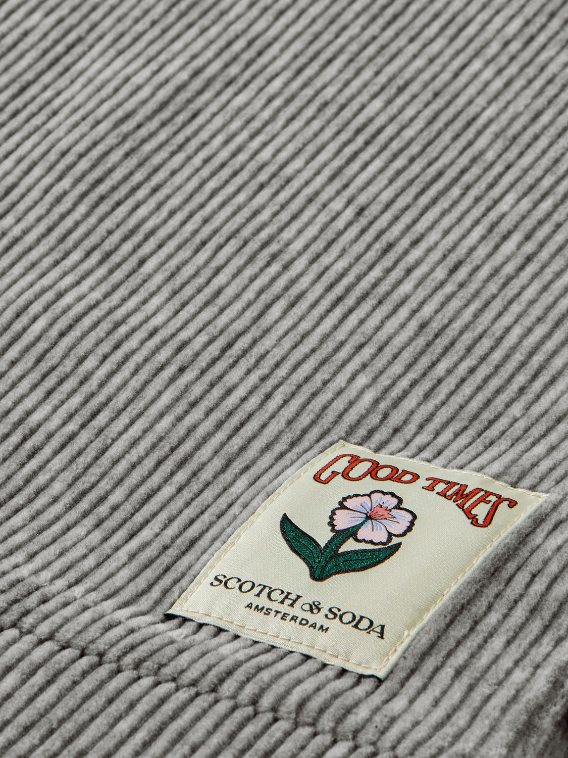 Scotch Soda Outlet | Relaxed Fit Corduroy Balloon Sleeve Sweatshirt