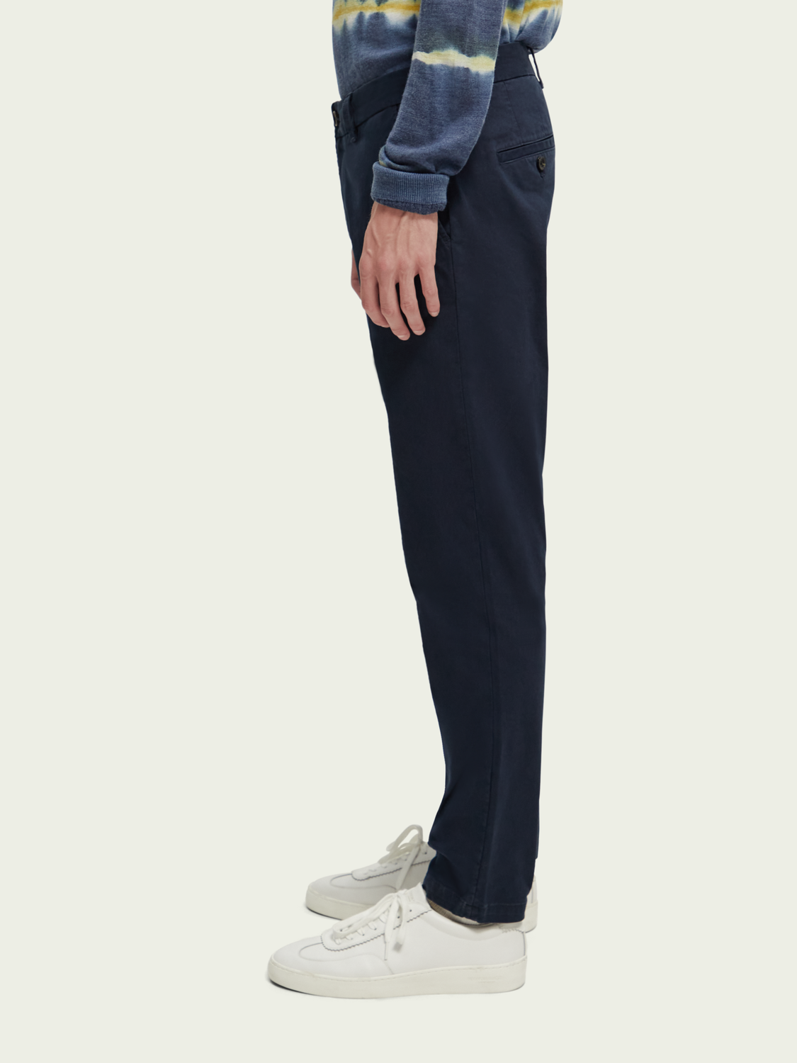 Stuart Slim-Fit Cotton-Blend Garment-Dyed Chino | Scotch And Soda Outlet