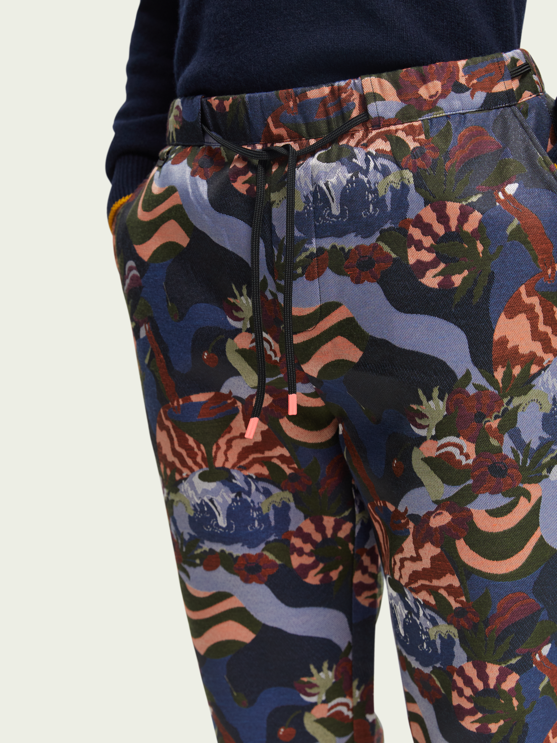Fave Regular Tapered-Fit Jacquard Jogger | Scotch And Soda Outlet