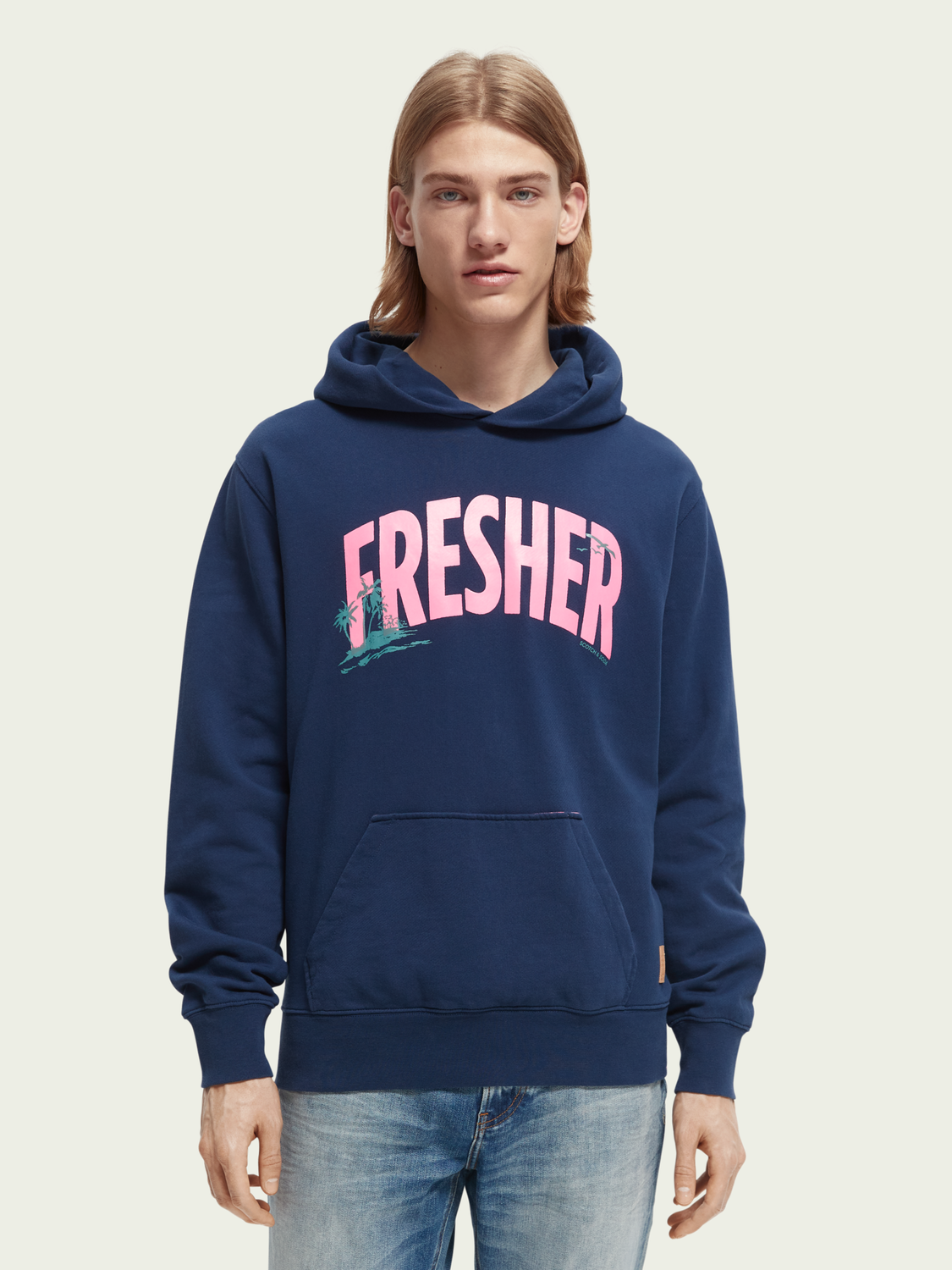 Fluorescent Graphic Hoodie | Scotch And Soda Outlet