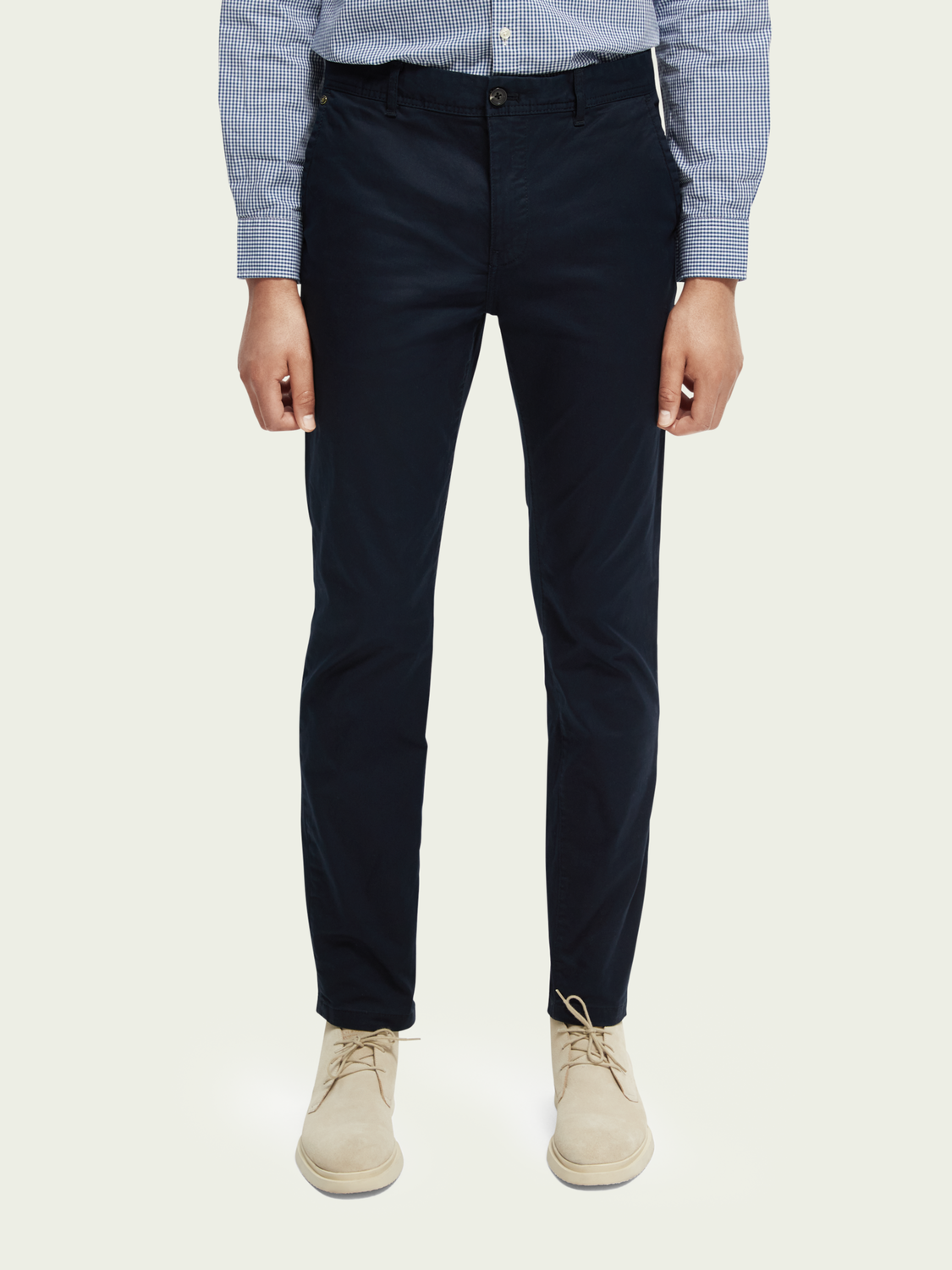 Stuart Regular Slim Fit Organic Cotton Chino | Scotch And Soda Outlet