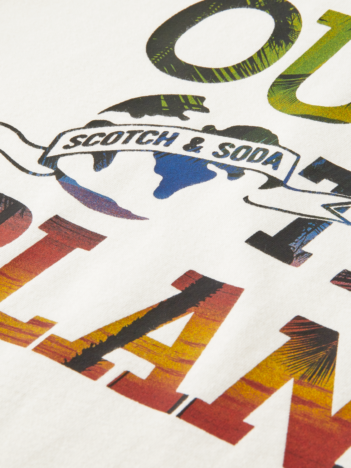 Garment-Dyed Graphic T-Shirt | Scotch And Soda Outlet