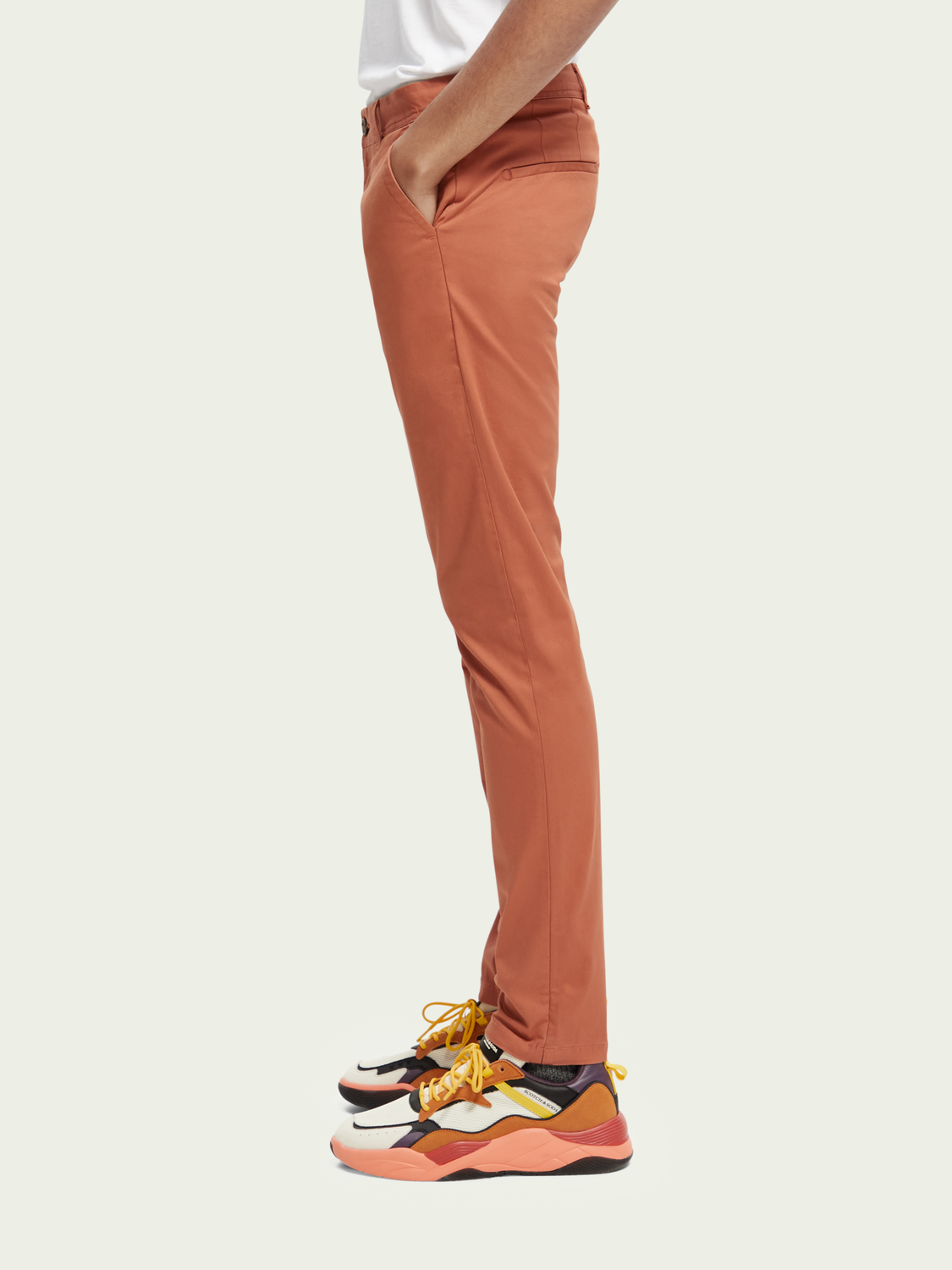 Mott Super Slim-Fit Organic Cotton Chino | Scotch And Soda Outlet
