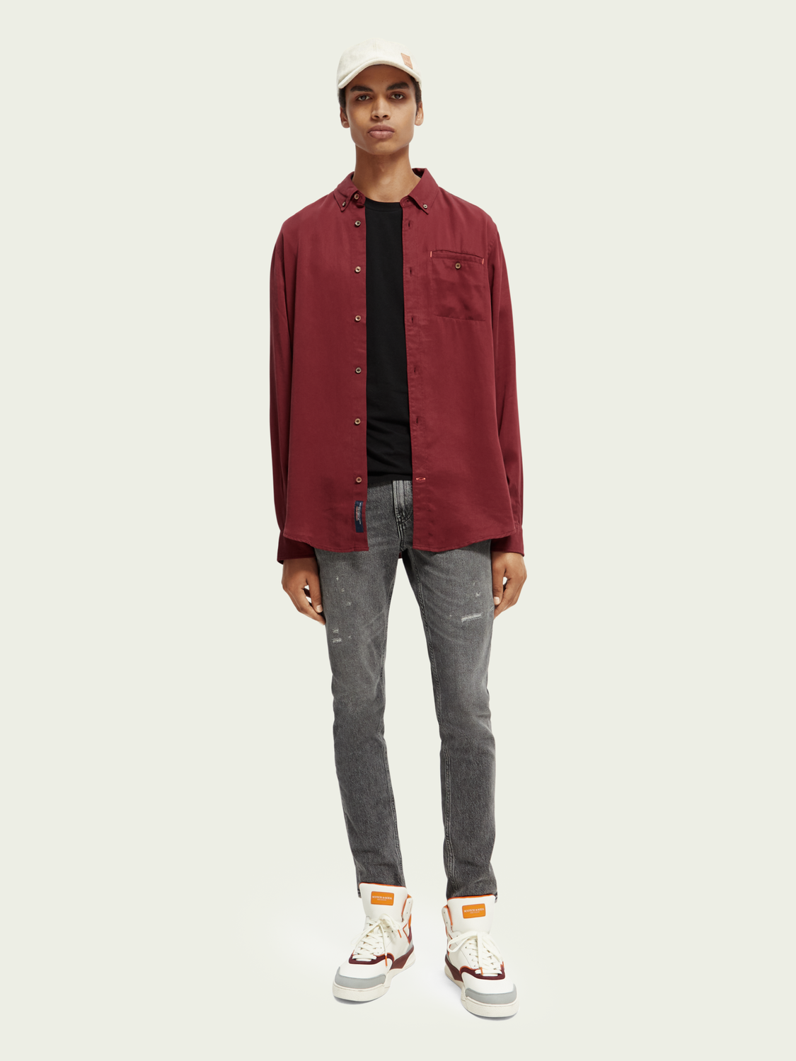 Regular Fit Pocketed Shirt | Scotch And Soda Outlet